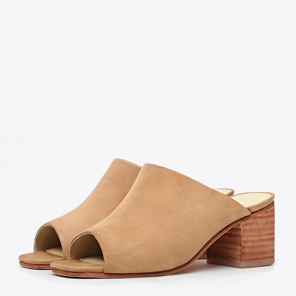 Nisolo Tan Leather Mules